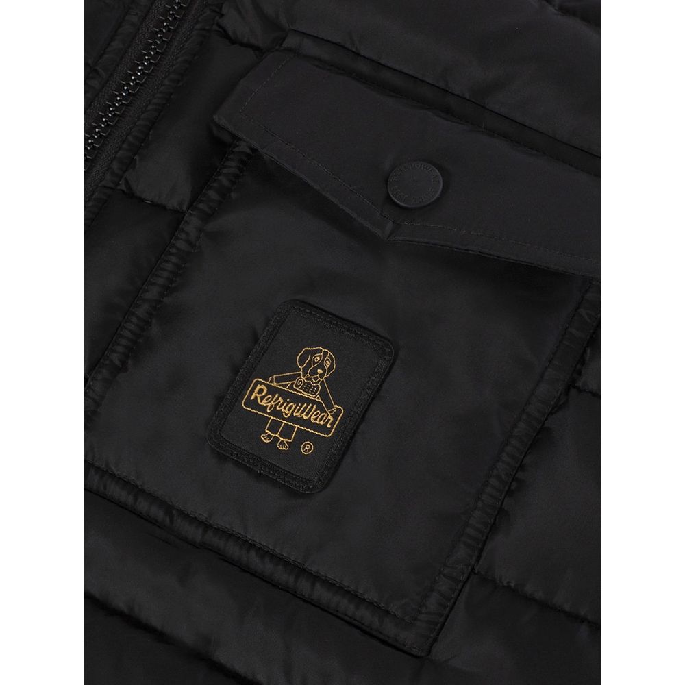 Refrigiwear Black Nylon Jackets & Coat