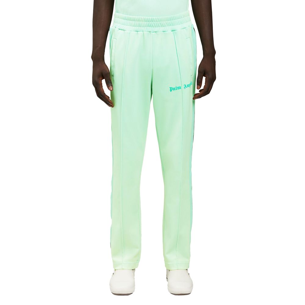 Palm Angels Green Nylon Men Pant