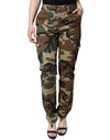 Pantaloni cargo multicolori cu imprimeu camuflaj Dolce & Gabbana