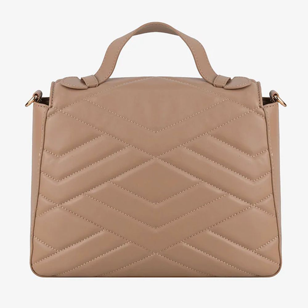 CRISTINAEFFE Geantă crossbody din piele artificială bej pentru femei