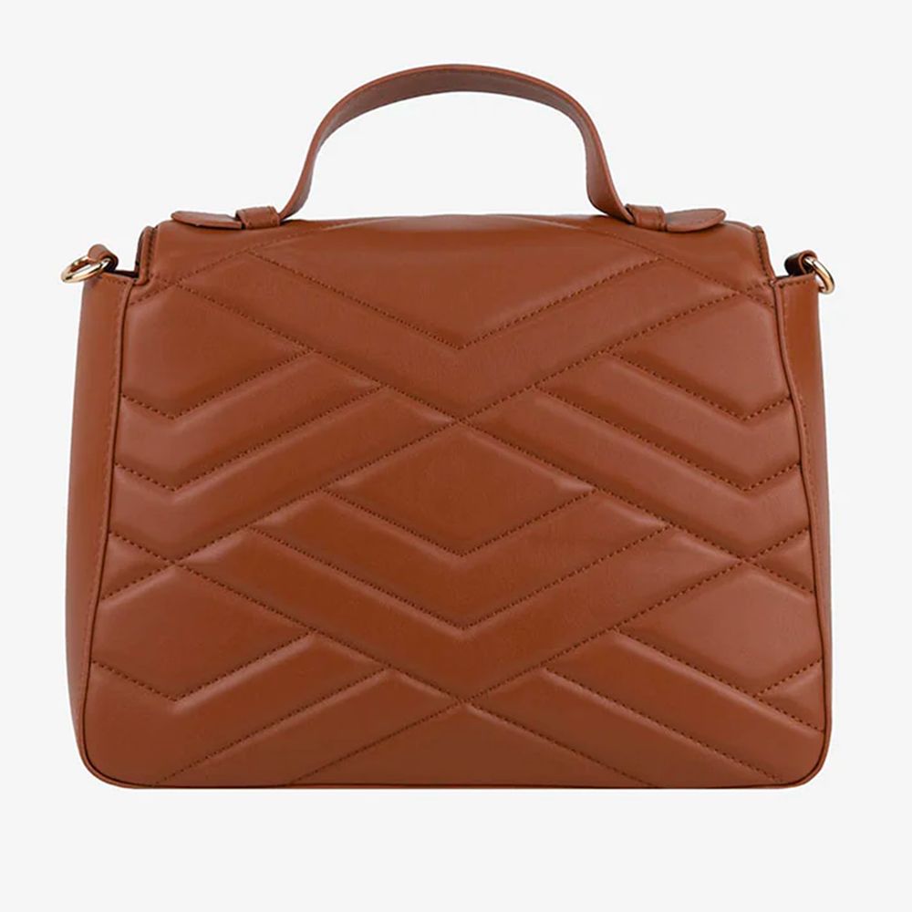 Geantă crossbody pentru femei din piele artificială maro CRISTINAEFFE