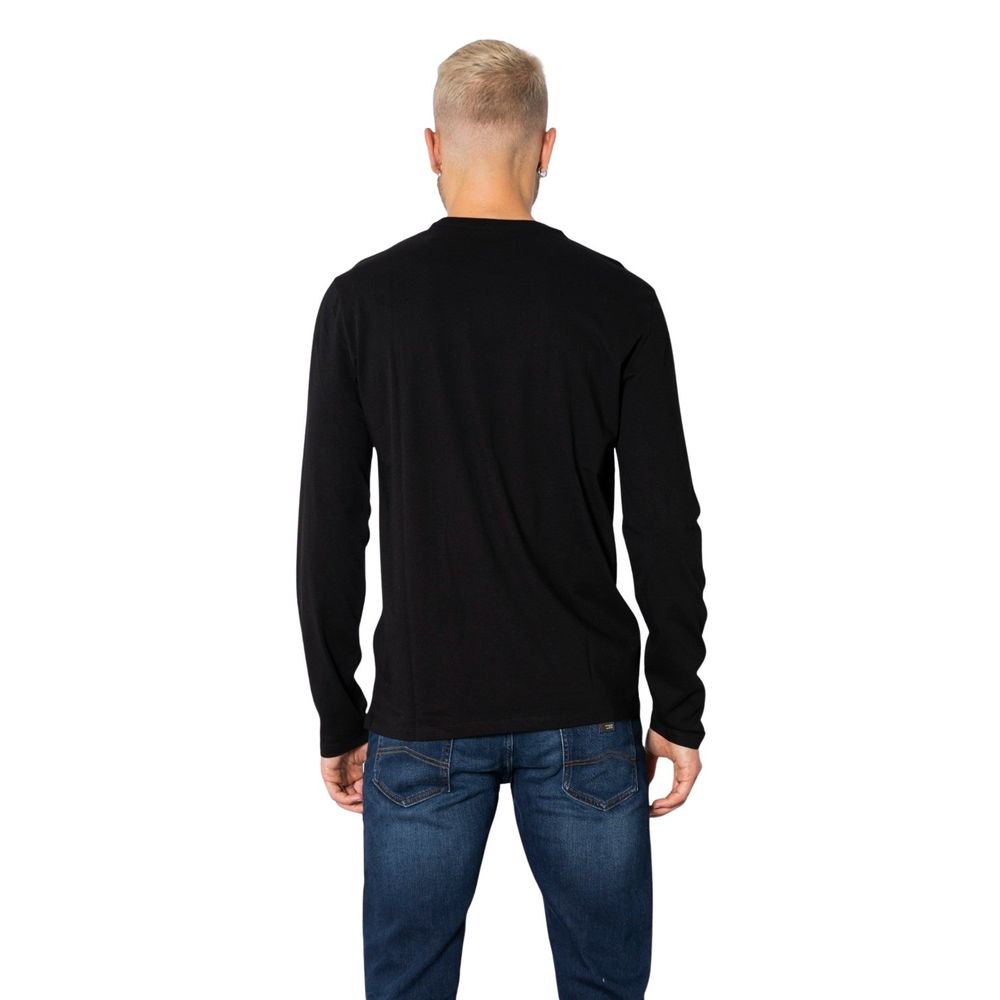 Armani Exchange - Mânecă lungă din bumbac negru