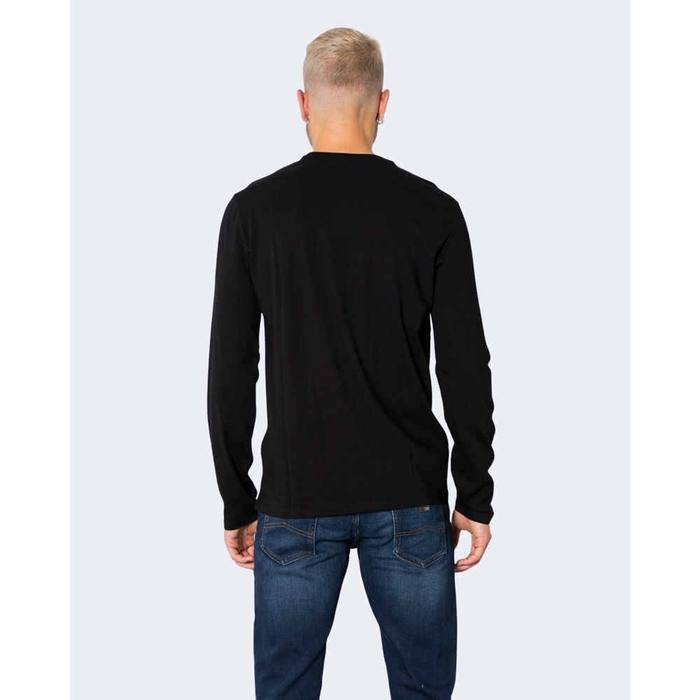 Armani Exchange - Mânecă lungă din bumbac negru