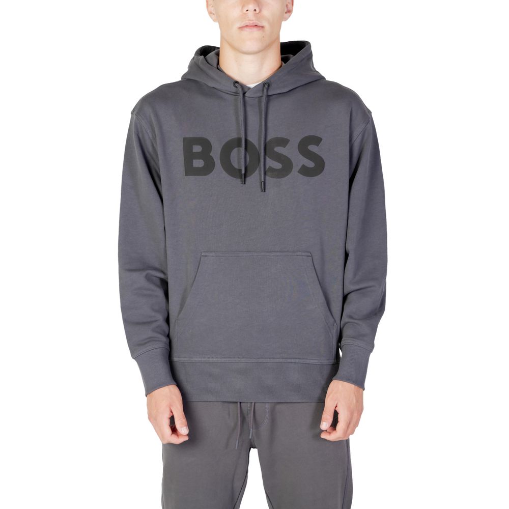 Hanorac Hugo Boss gri din bumbac