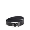 Armani Exchange Black Leather Regular Belt
