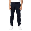 Pantaloni sport Armani Exchange albaștri din bumbac