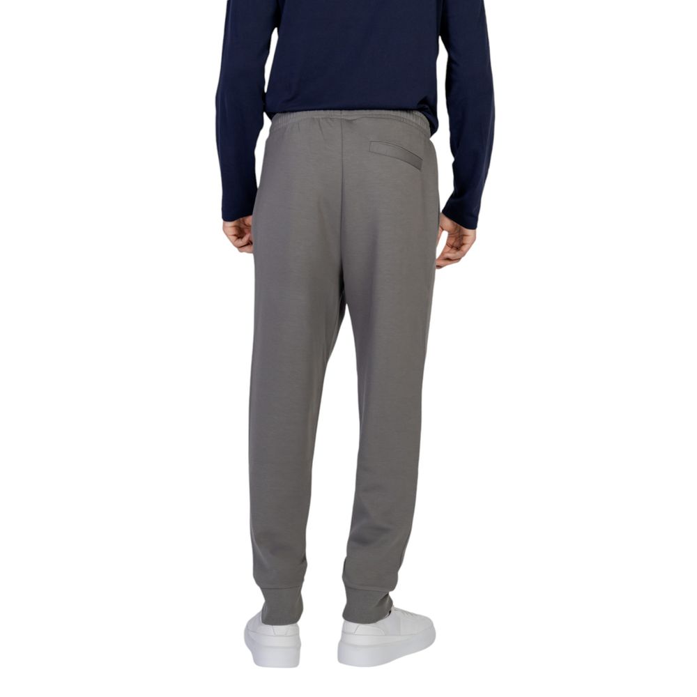 Pantaloni sport Hugo Boss gri din bumbac