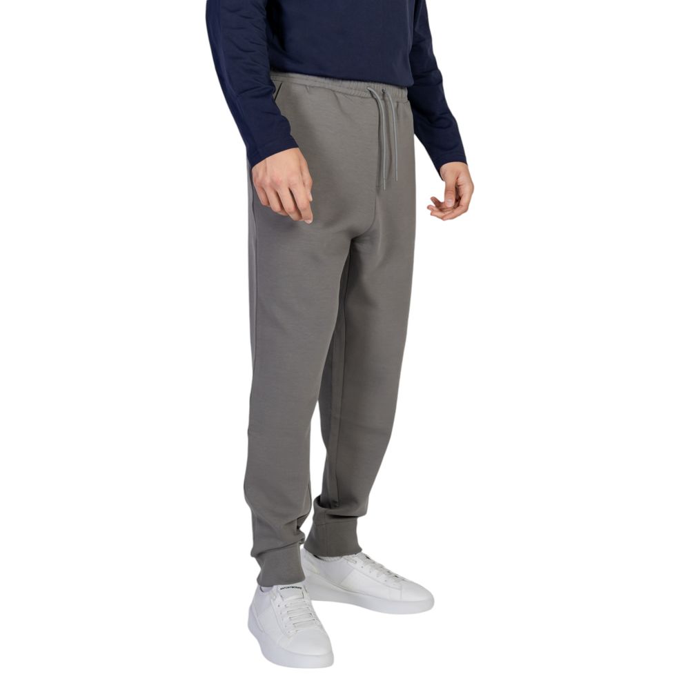 Pantaloni sport Hugo Boss gri din bumbac