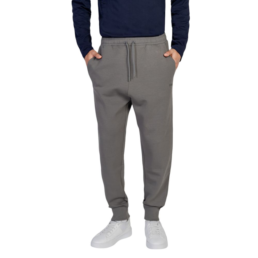 Pantaloni sport Hugo Boss gri din bumbac
