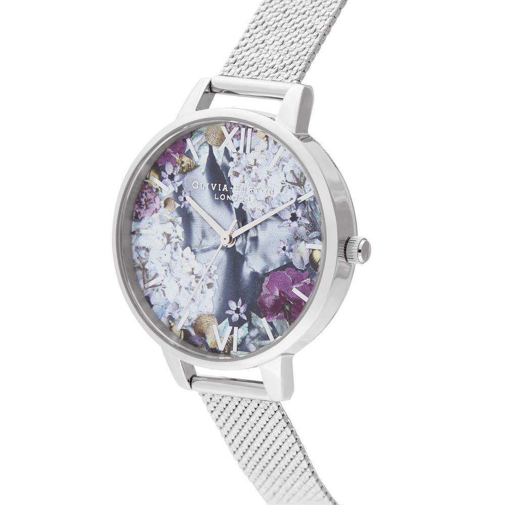 Ceas Olivia Burton din oțel inoxidabil argintiu