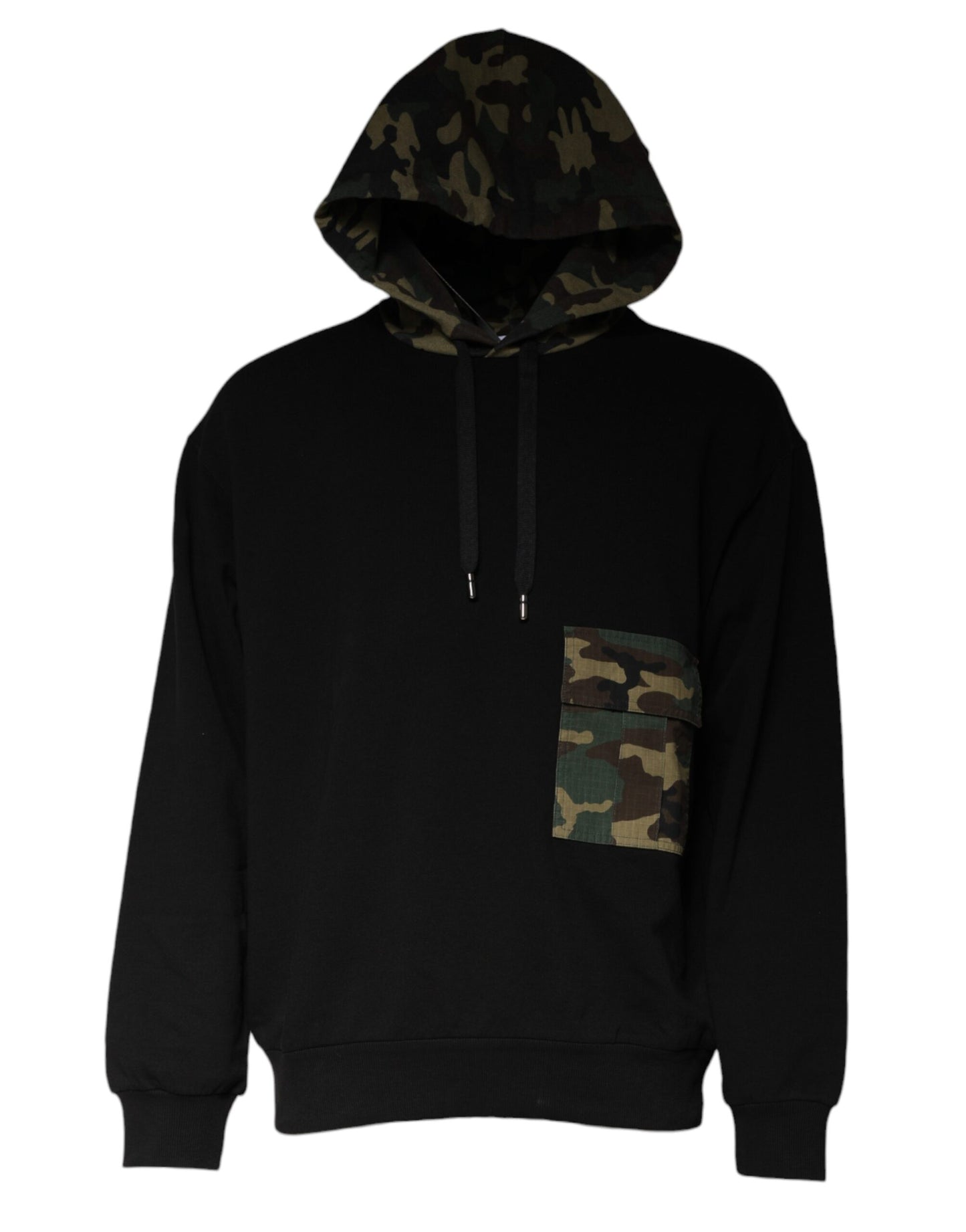 Hanorac cu glugă Dolce & Gabbana negru camuflaj
