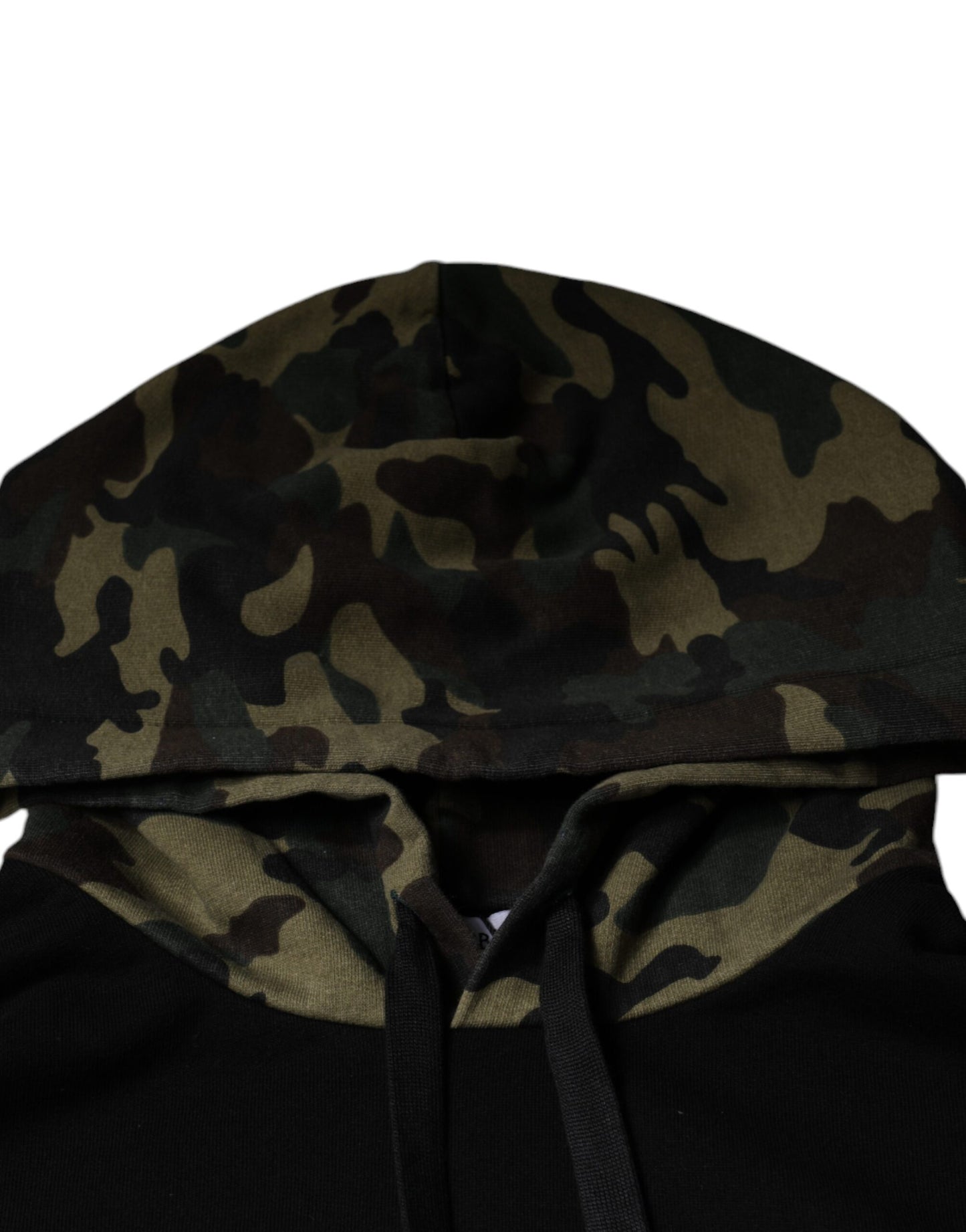 Hanorac cu glugă Dolce & Gabbana negru, model camuflaj
