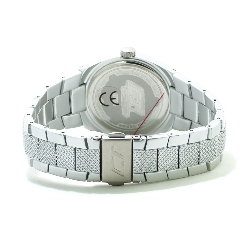 Chronotech Silver Polycarbonate Dress Watch