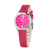 Chronotech Multicolor Leather Dress Watch