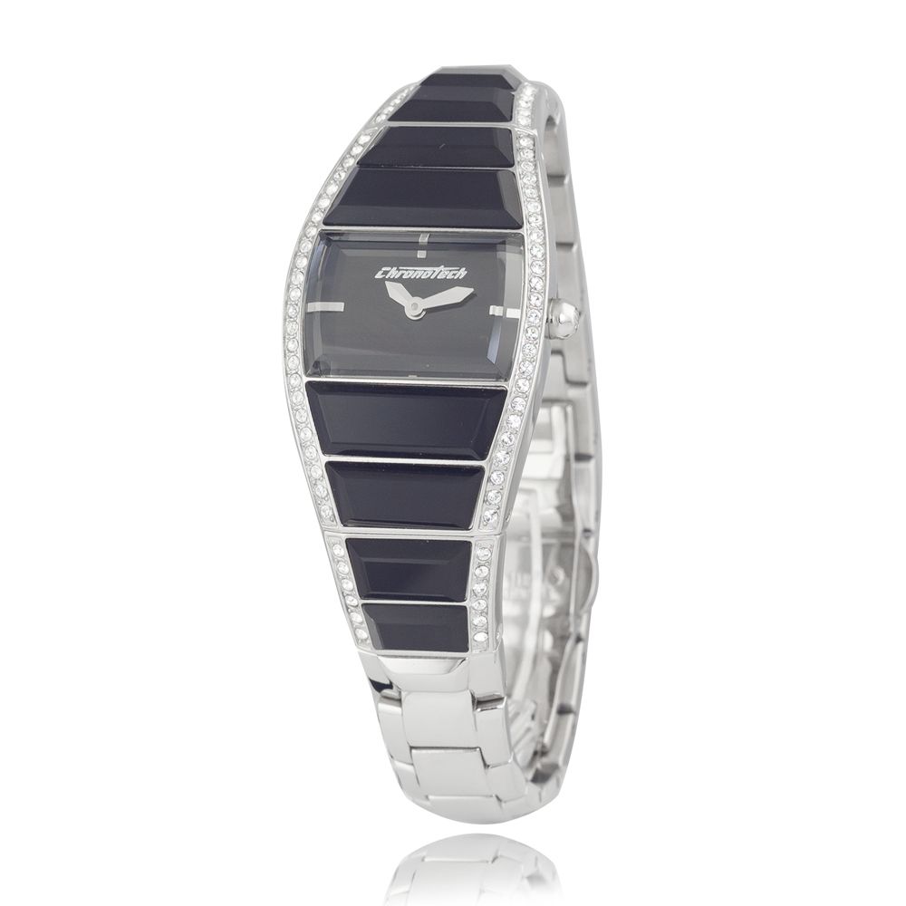 Chronotech Silver Stainless Steel Dress Watch