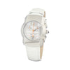 Chronotech White Leather Dress Watch
