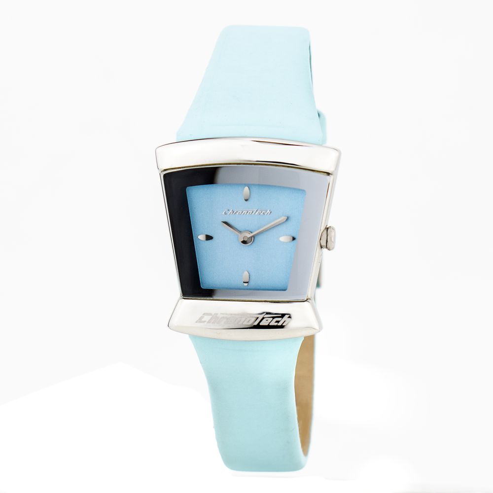 Chronotech Blue Leather Dress Watch
