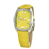 Chronotech Yellow Leather Dress Watch
