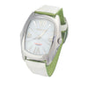 Chronotech Green Leather Dress Watch