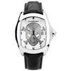 Chronotech Black Leather Dress Watch