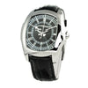 Chronotech Black Leather Dress Watch