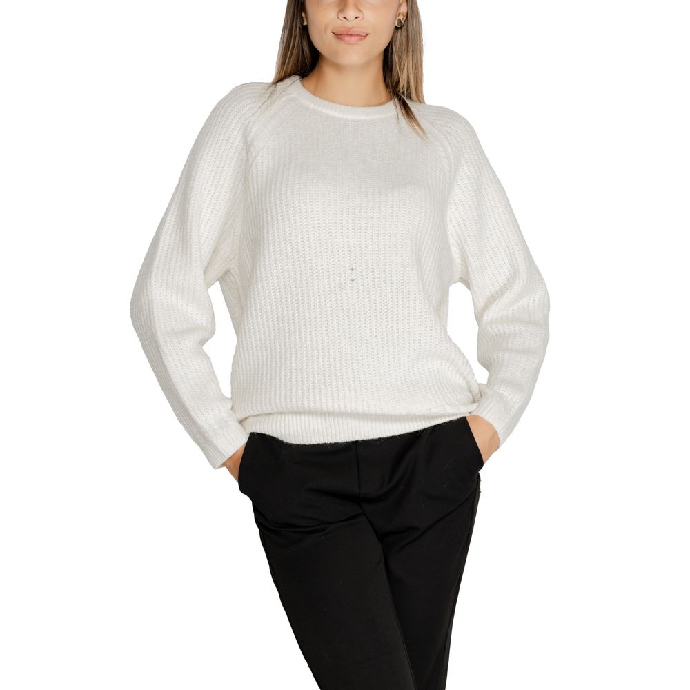Guess White Polyester Sweatshirt