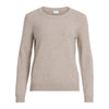 Vila Clothes Beige Viscose Sweatshirt