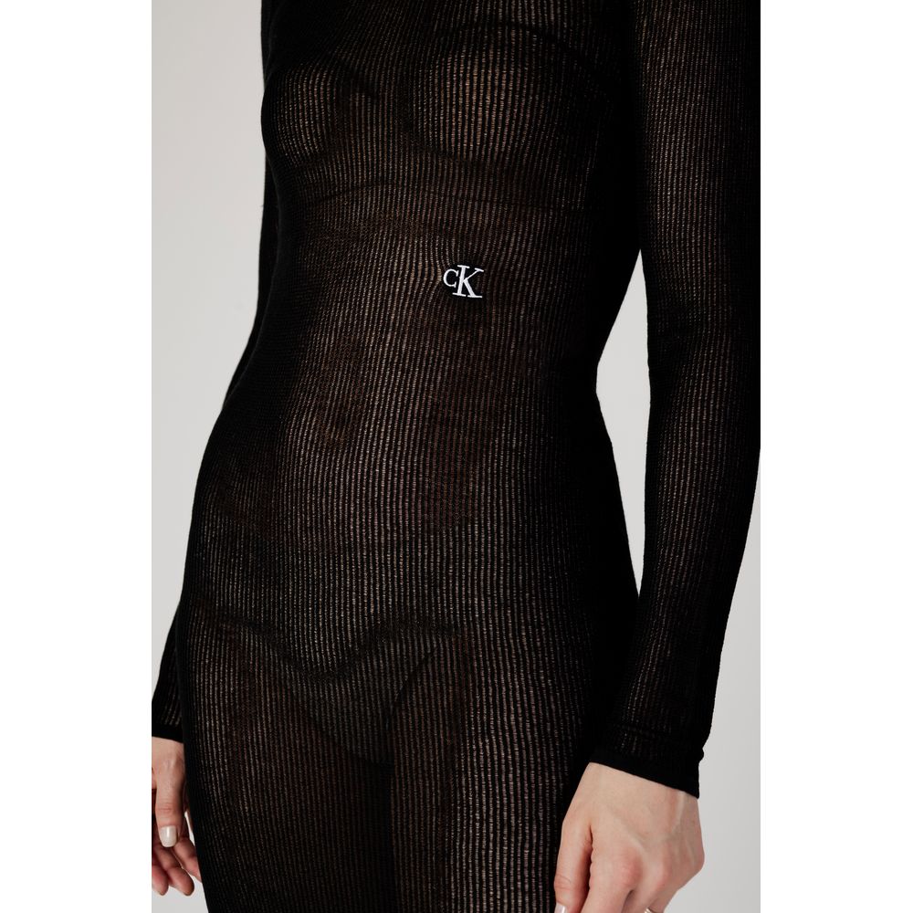 Calvin Klein Jeans Marabou Long Black