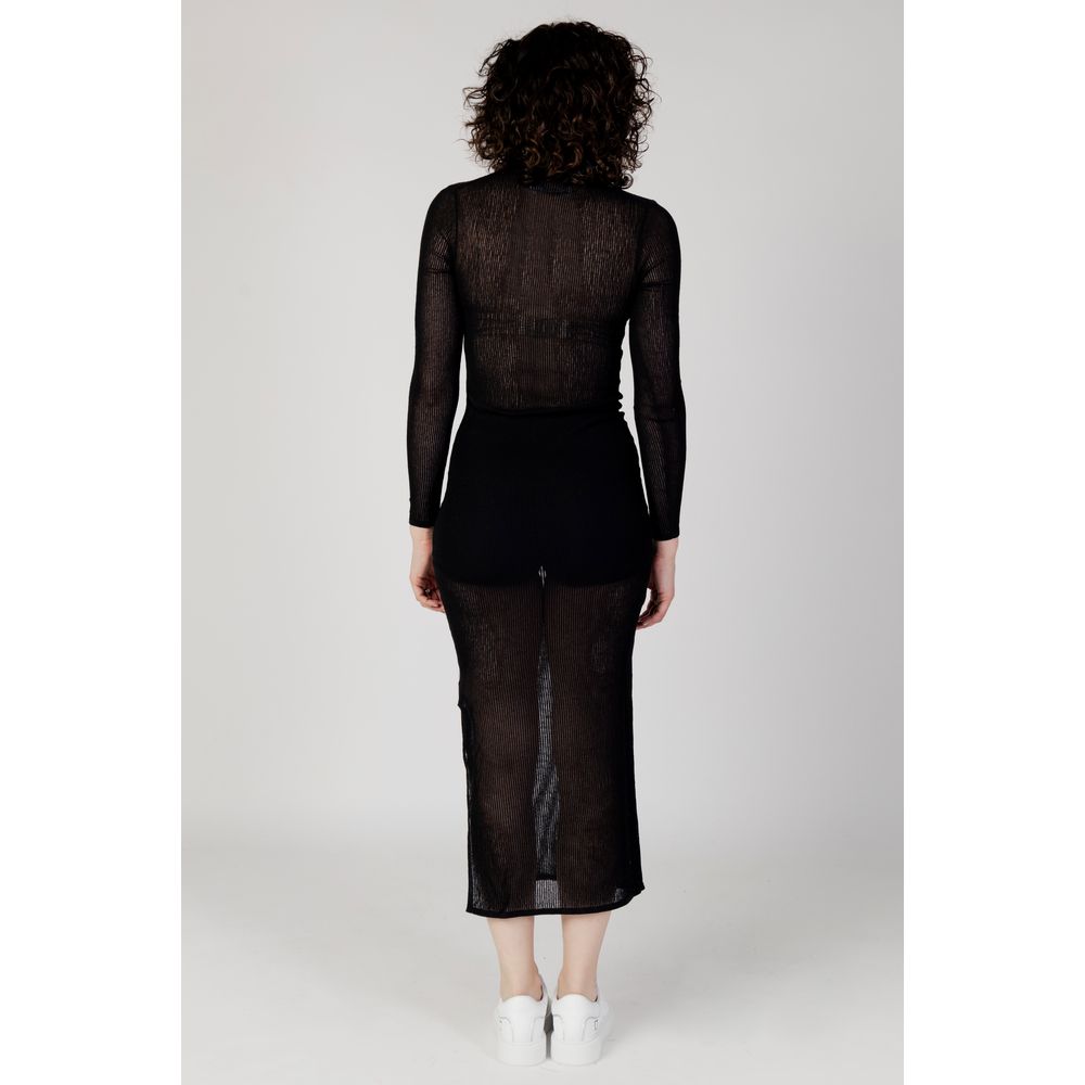 Calvin Klein Jeans Marabou Long Black