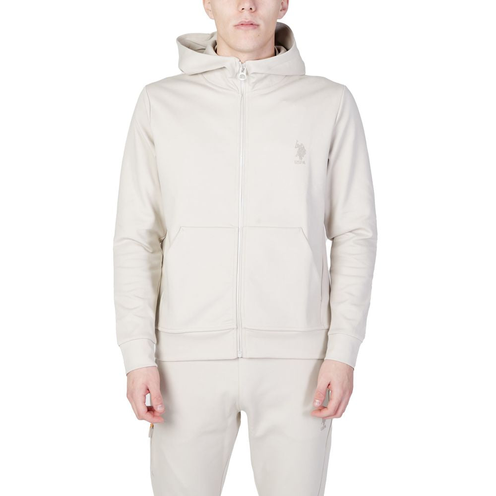 Hanorac bej din bumbac US POLO ASSN.