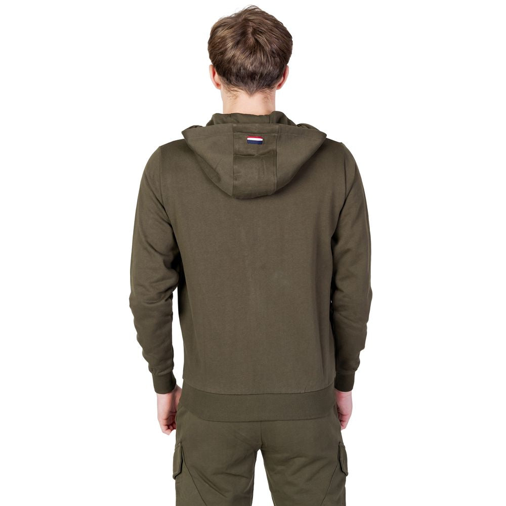 Hanorac verde din bumbac US POLO ASSN.