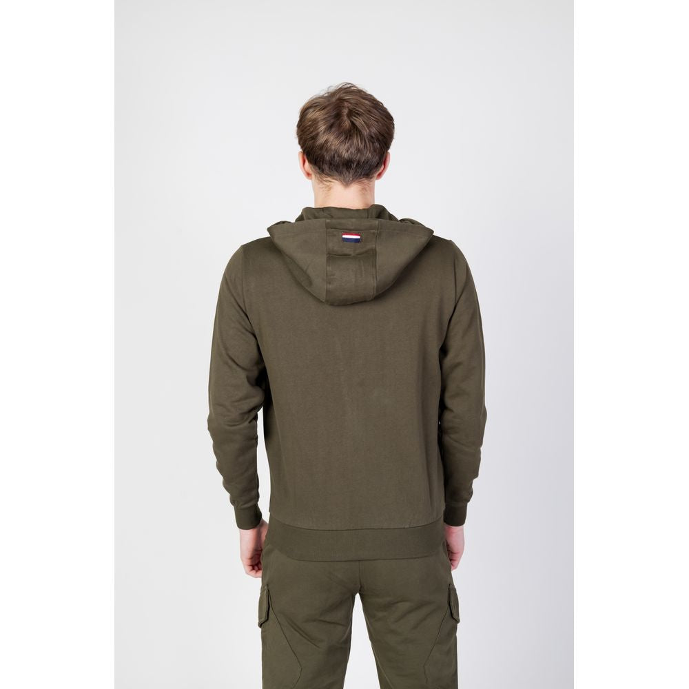 Hanorac verde din bumbac US POLO ASSN.