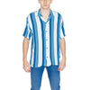 Tricou cu mânecă scurtă Jack Jones din viscoză albastră