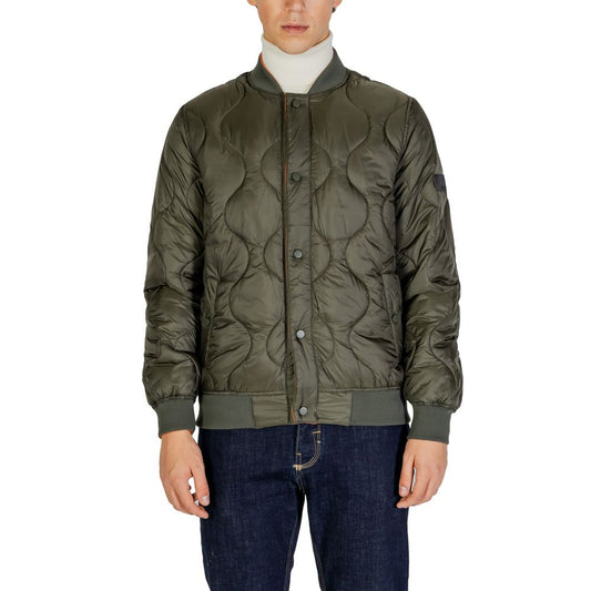 Gianni Lupo Green Polyamide Jackets & Coat