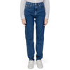Blugi Calvin Klein Jeans albaștri din bumbac slim fit