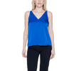 Vila Clothes Blue Polyester Tops & T-Shirt