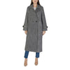 Palton negru din poliester Vila Clothes