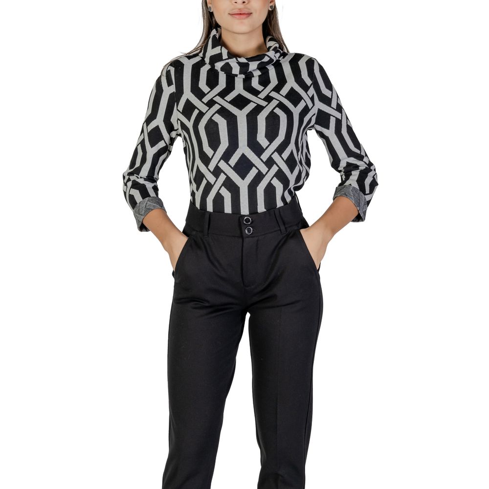 Pulover Street One negru din poliester