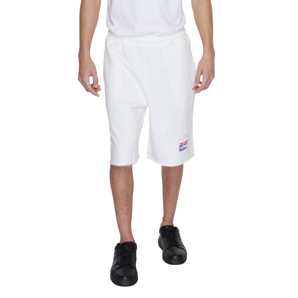 Underclub White Cotton Bermuda Shorts