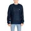 Pulover Tommy Hilfiger Jeans albastru cu imprimeu Marabou
