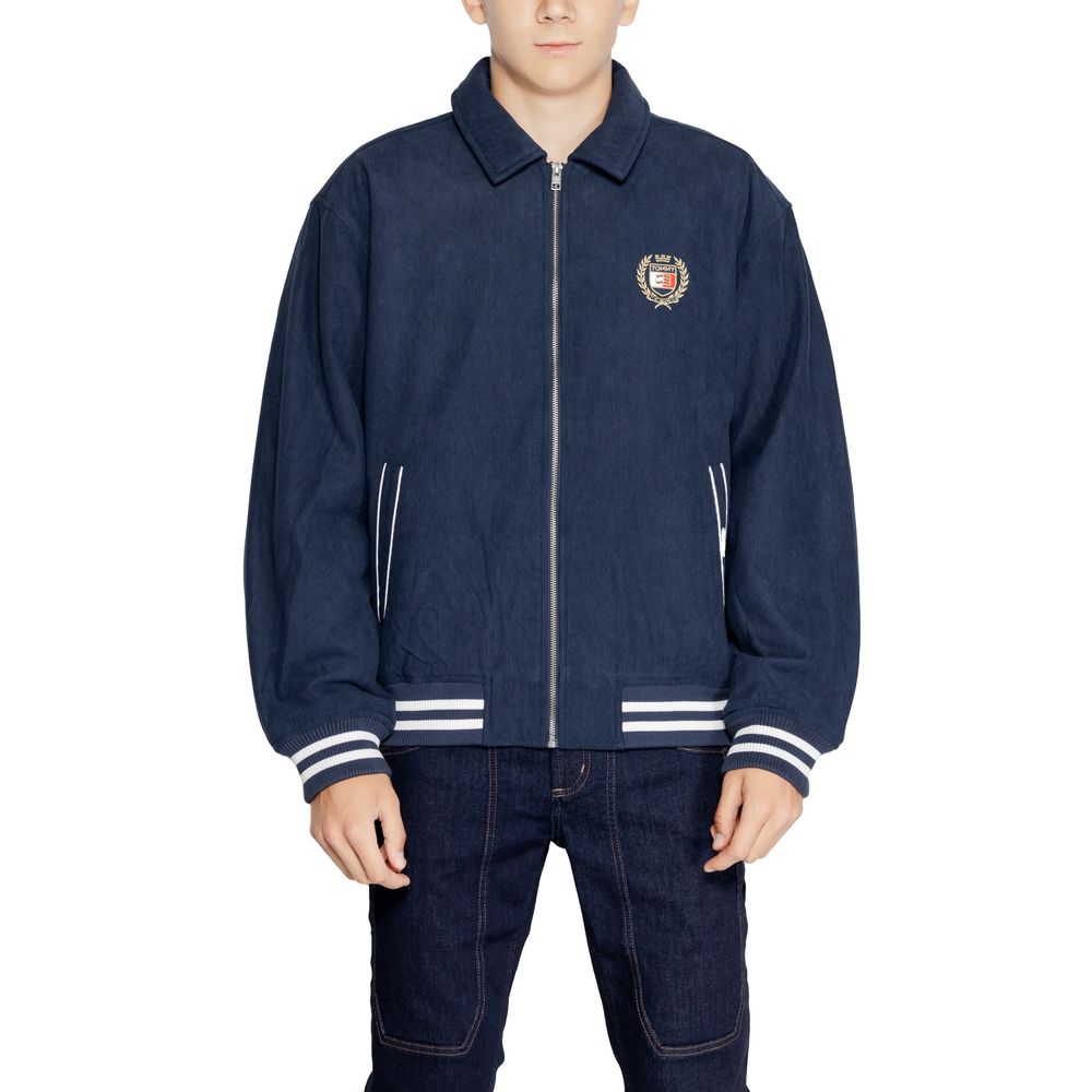 Jachete și palton Tommy Hilfiger Jeans albastre din poliester reciclat