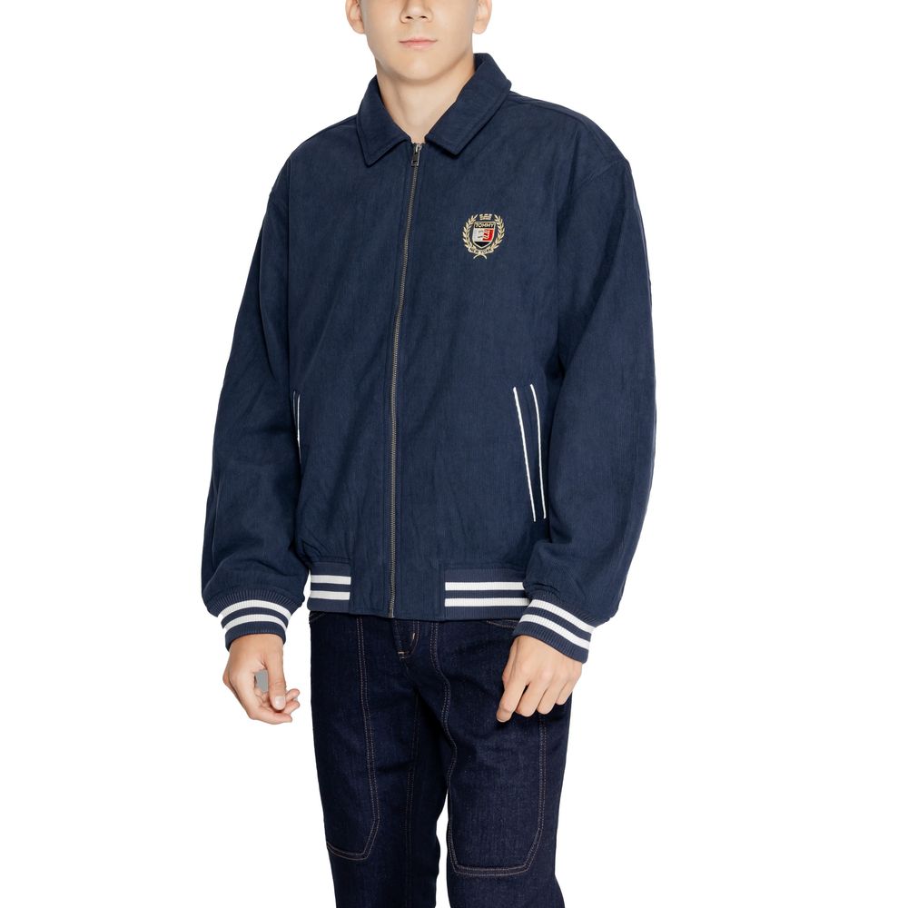Jachete și palton Tommy Hilfiger Jeans albastre din poliester reciclat