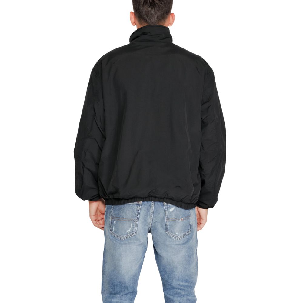 Jachete și palton Tommy Hilfiger Jeans negre din poliester reciclat