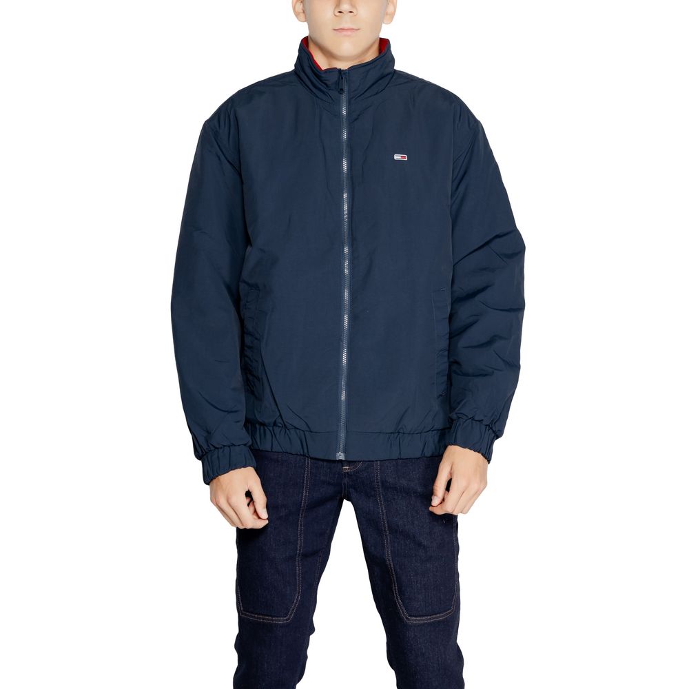 Jachete și palton Tommy Hilfiger Jeans din poliamidă albastră
