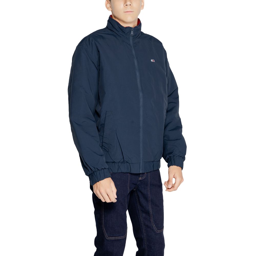 Jachete și palton Tommy Hilfiger Jeans din poliamidă albastră
