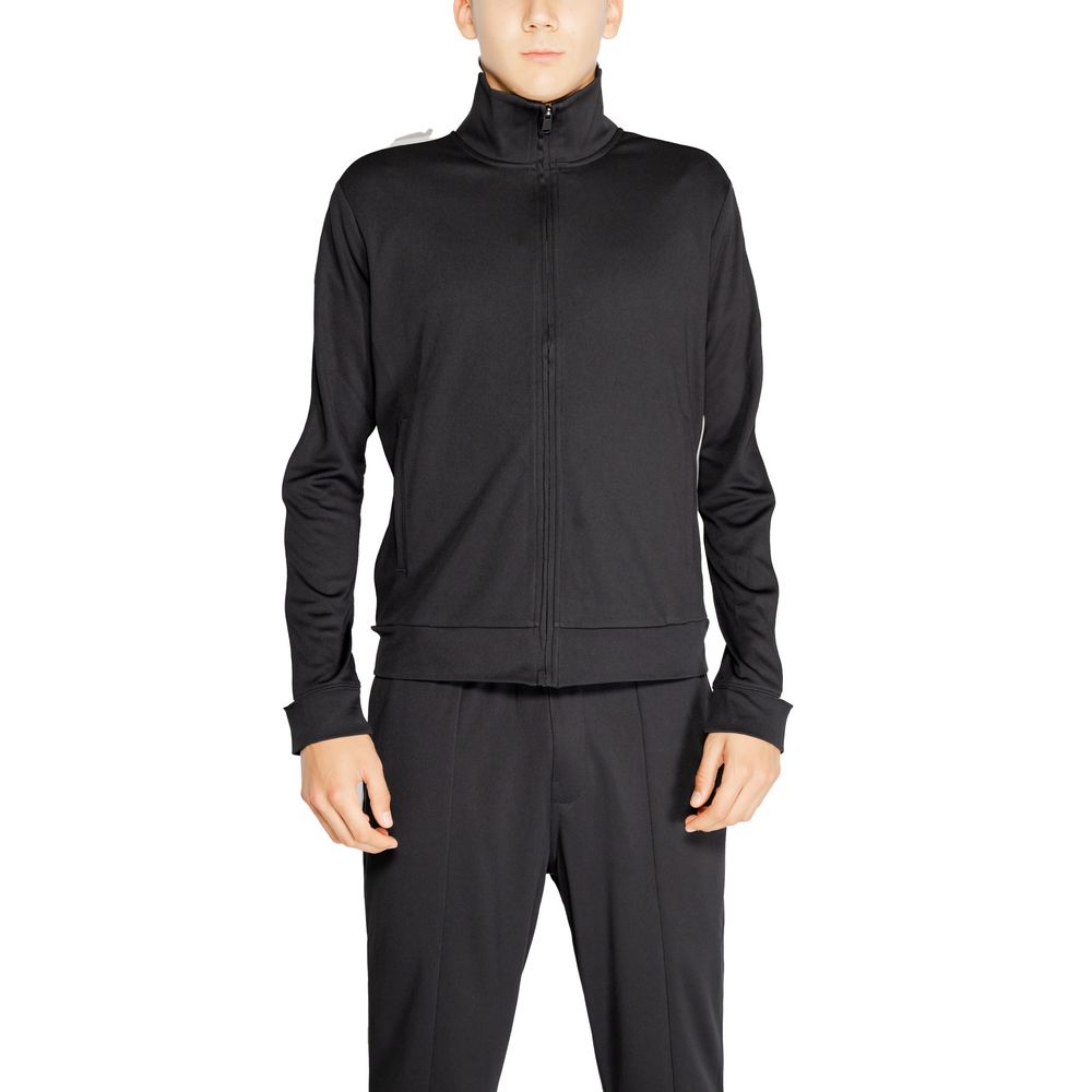 Hanorac Calvin Klein Sport negru din poliester reciclat