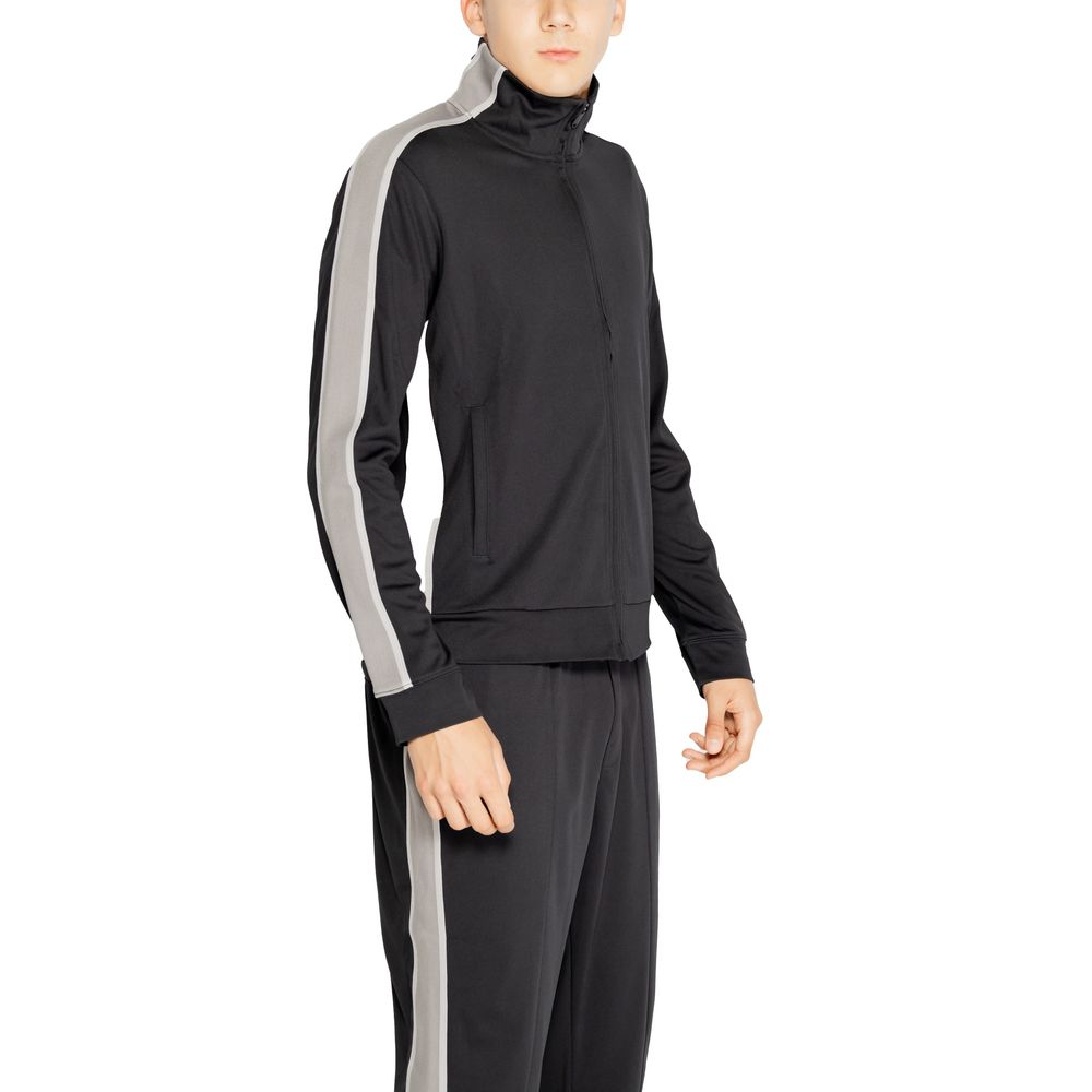 Hanorac Calvin Klein Sport negru din poliester reciclat