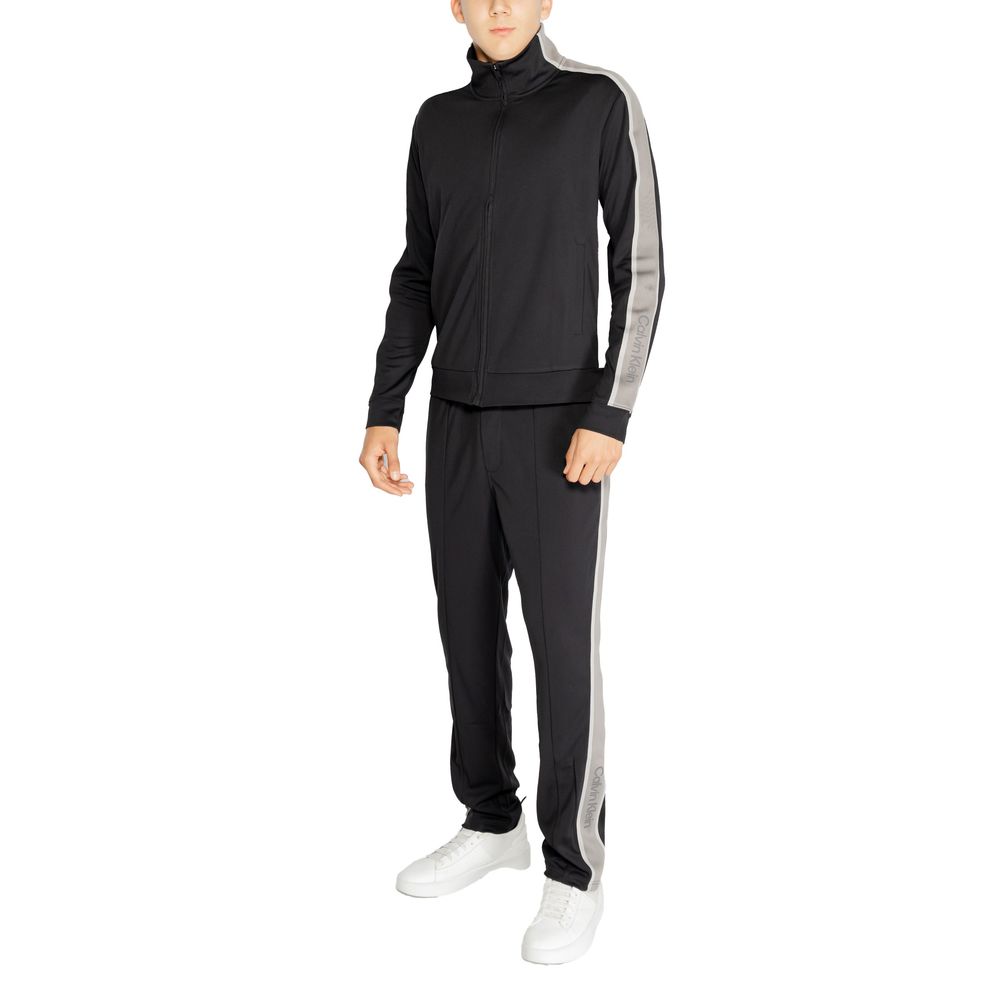 Hanorac Calvin Klein Sport negru din poliester reciclat