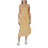 B.Young Yellow Cotton Long Dress