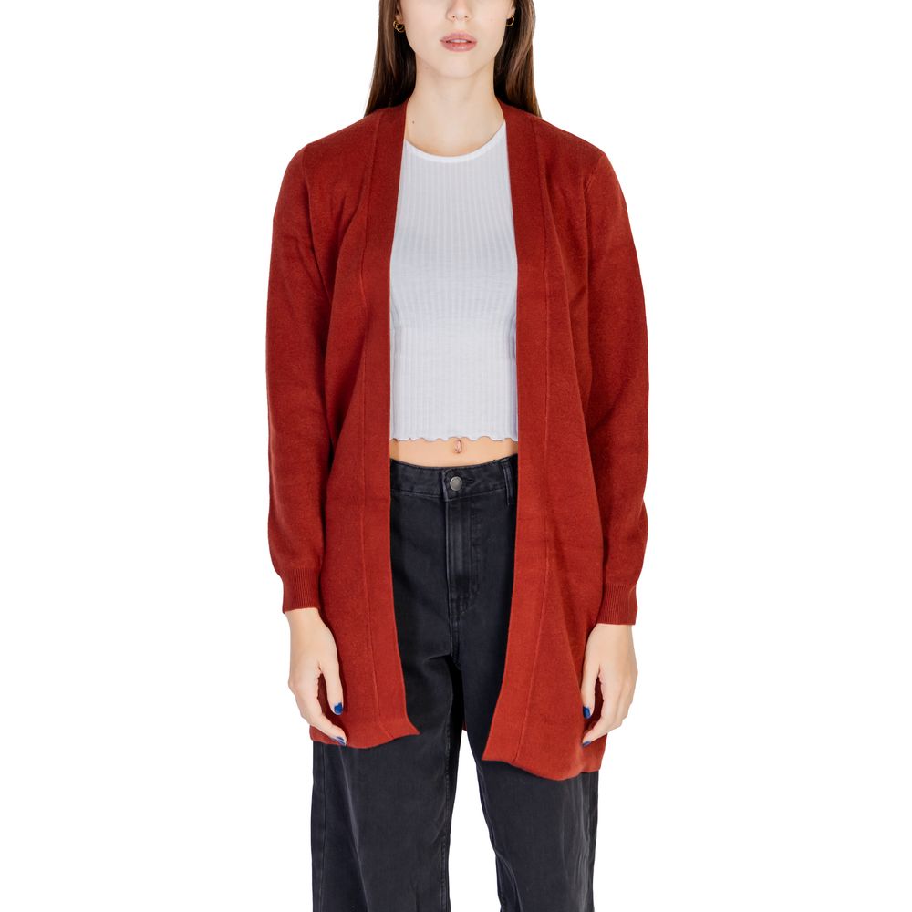 Cardigan Vero Moda roșu din viscoză